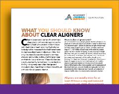 Talking to Patients About Clear Aligners Talking to Patients About Clear Aligners