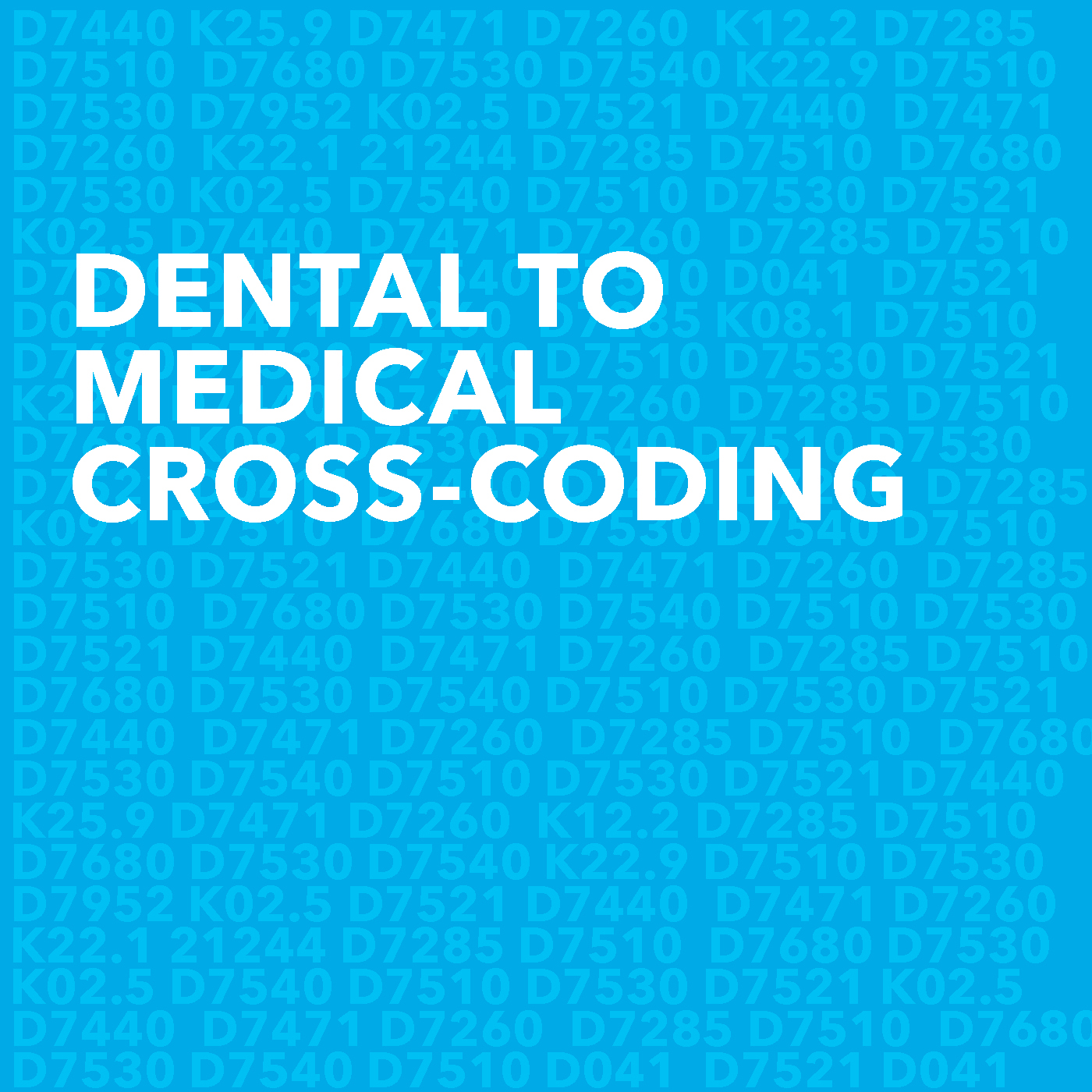 Medical to Dental Cross Coding Image 