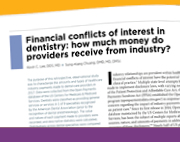 Financial Conflicts from General Dentistry Financial Conflicts from General Dentistry